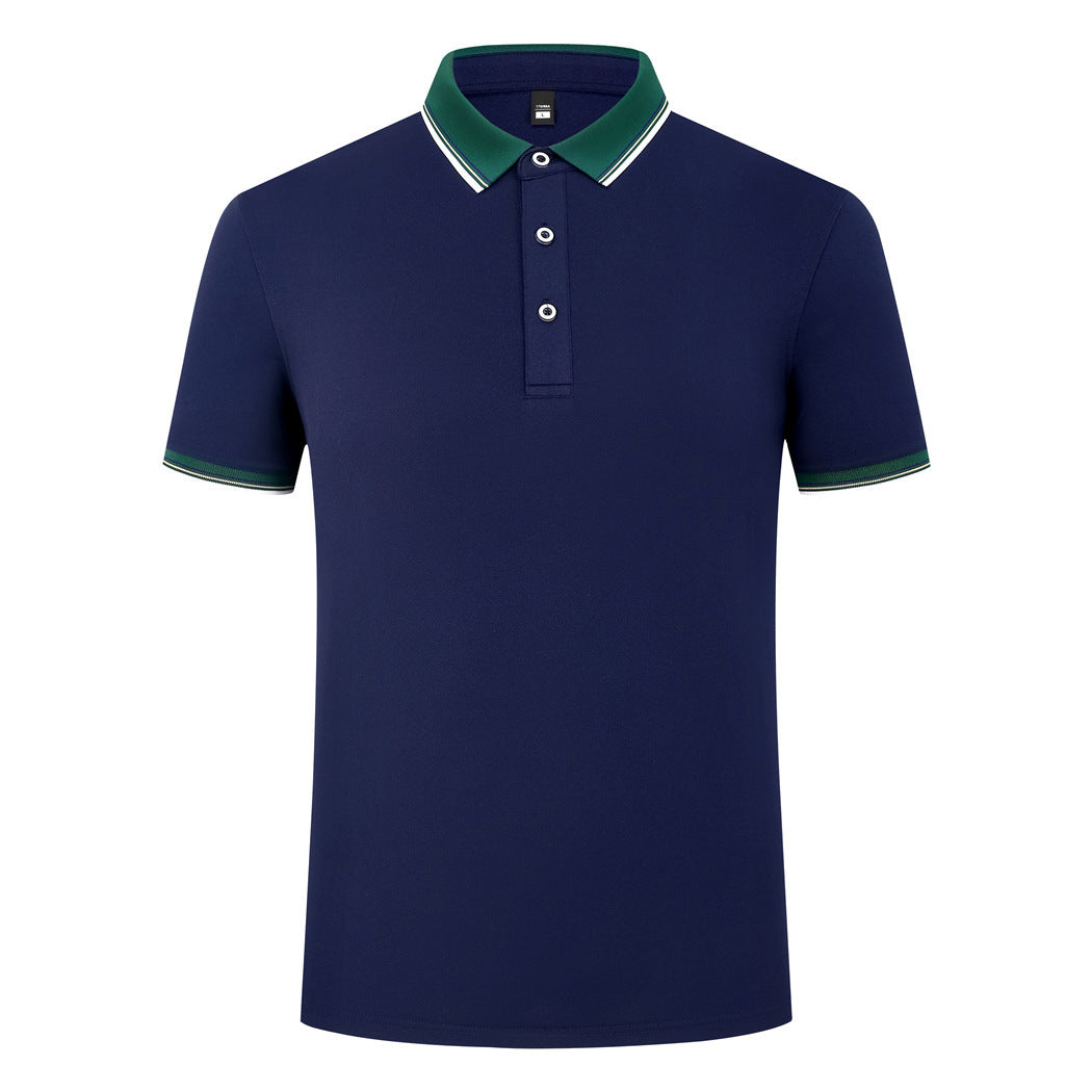 185g Elastic Fiber Di Skin Cotton Polo Shirt Color Matching