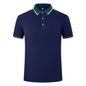 185g Elastic Fiber Di Skin Cotton Polo Shirt Color Matching