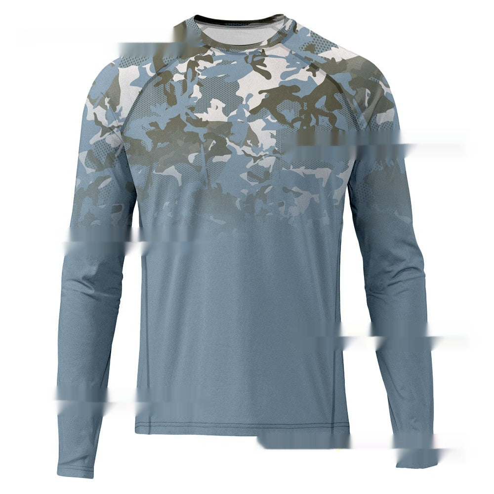 Men's Sun-proof And Breathable Long Sleeve Hood T-shirt