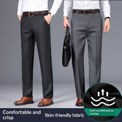New AutumnWinter Mens Business Straight-Cut Casual Dress Trousers