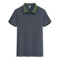 Contrast Color Lapels Polo Shirt