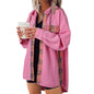 Plaid Casual Hooded Drawstring Coat