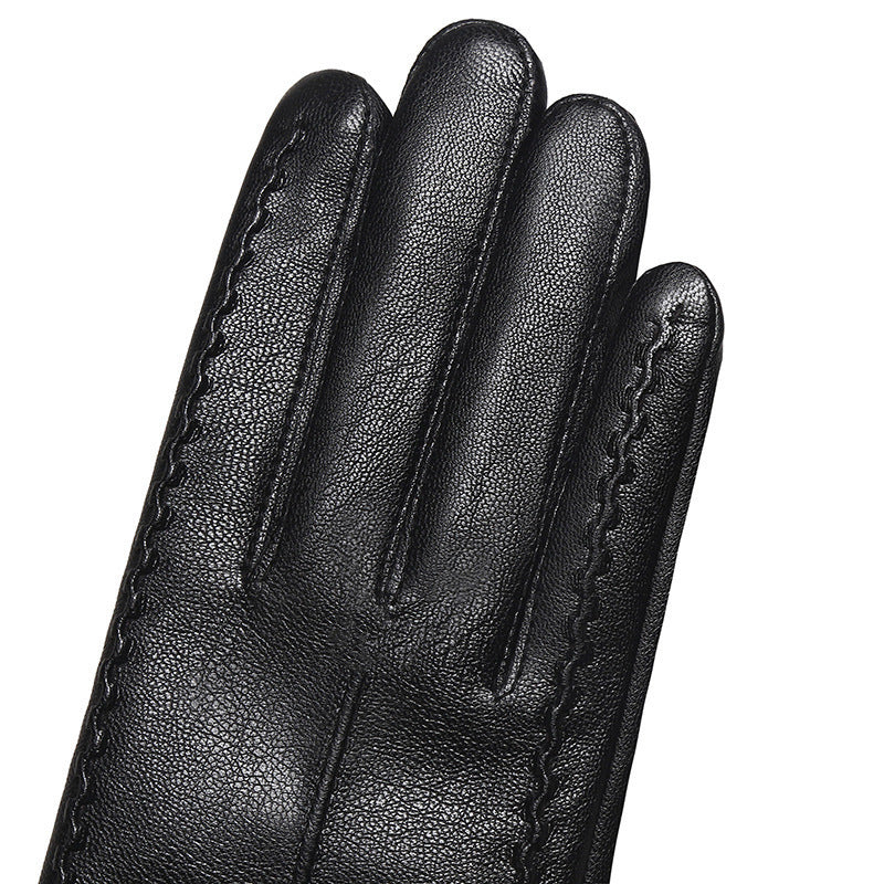 Women's Fashionable Personalized New Genuine Leather Gloves