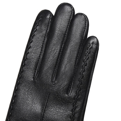 Women's Fashionable Personalized New Genuine Leather Gloves