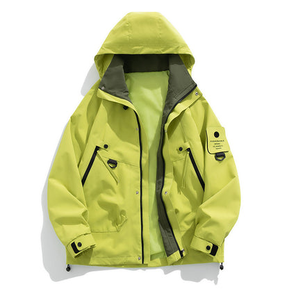 Hooded Work Clothes Men's Trendy Casual Handsome Outdoor Jacket