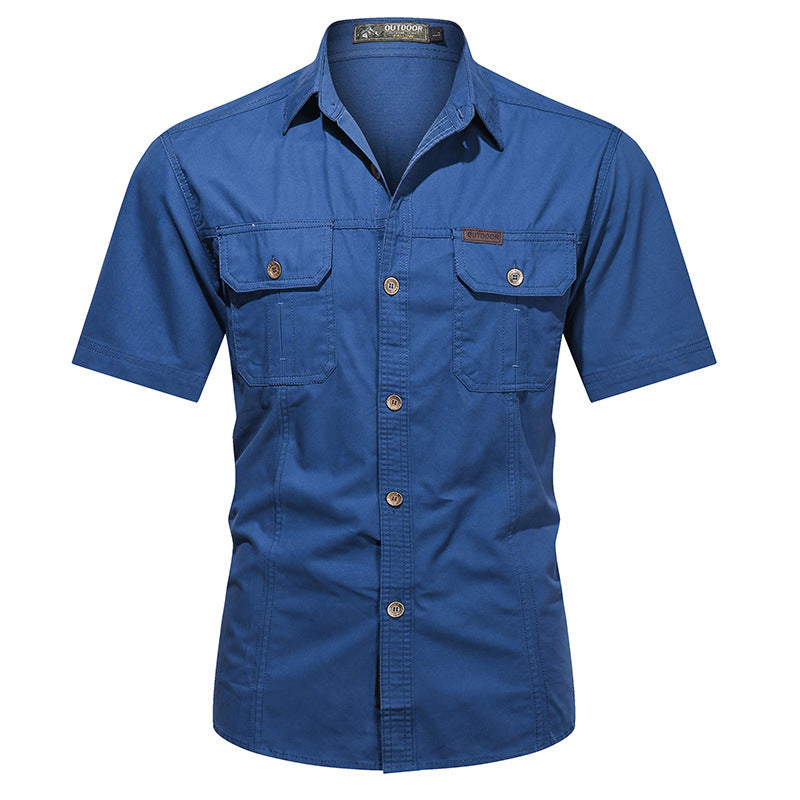 Summer Military Uniform Short-sleeved Shirt For Men