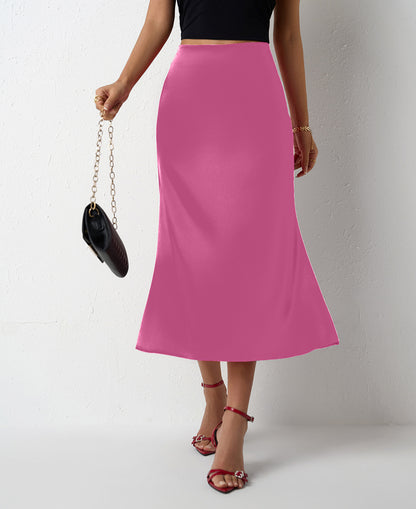 Satin Women's Fishtail Satin Skirt