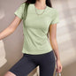 Slim Fit Thin Yoga Wear Short Sleeve Women's Quick-drying Running
