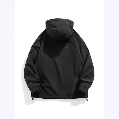Hooded Work Clothes Men's Trendy Casual Handsome Outdoor Jacket