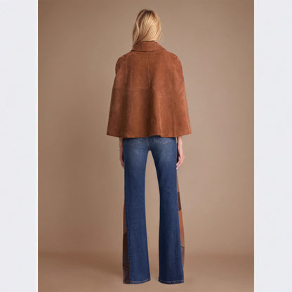 Women's Polyester Leather Loose Design Coat