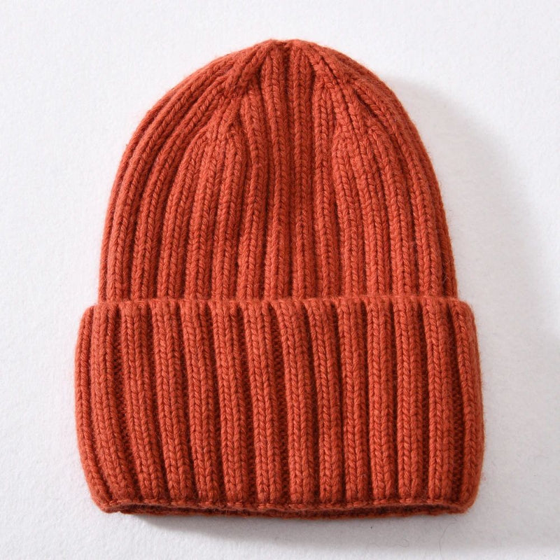 Winter Silk Satin-lined Knit Hat Unisex Thickened Version