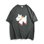 Women's Summer American Retro Loose-fitting Pure Cotton Short Sleeves
