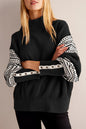 Multi-colored Half-turtleneck Fashion Pullover Cross-border European And American Women's Clothing