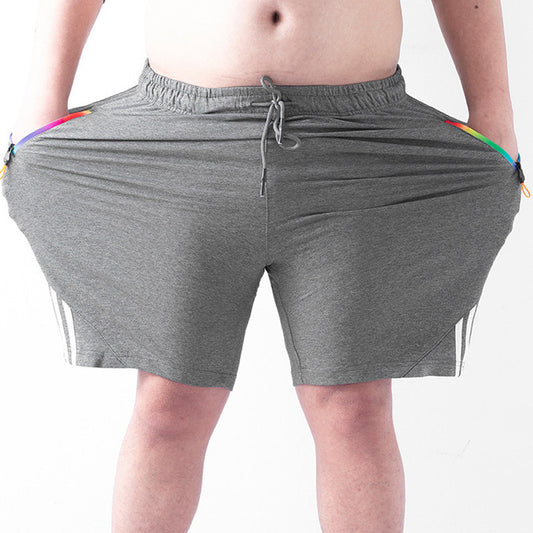 Plus-size Loose-fitting Shorts Sweatpants Extra-large Five-point Pants