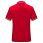 Simple Polo Shirt Short Sleeve Striped Lapel