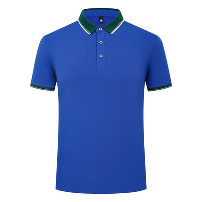 185g Elastic Fiber Di Skin Cotton Polo Shirt Color Matching