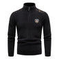 Velvet Stand Collar Thickened Men's Clothing Sweater