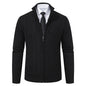 Men's Stand Collar Casual Fashion Cardigan Sweater Coat