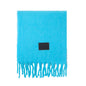 Solid Color Fringe Wool Scarf Women's Thickened Warm Neck Wrap