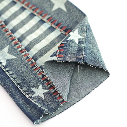 Women High Waisted Star Patchwork Flare 4th Of July Outfits For Women Bell Bottom Denim Pants For Curvy Girls Slim Fit Curve Enhancing Soft Stretch Fabric