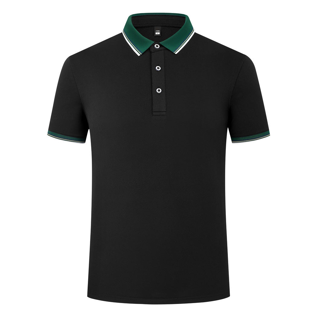 185g Elastic Fiber Di Skin Cotton Polo Shirt Color Matching