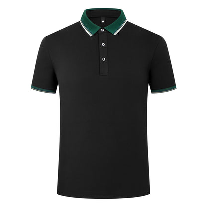 185g Elastic Fiber Di Skin Cotton Polo Shirt Color Matching