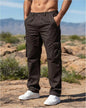 Mens Multi-Pocket Casual Pants Stylish Straight-Leg Workwear