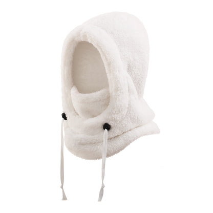 Warm Ear Protection Scarf Integrated Hat For Winter Thickened