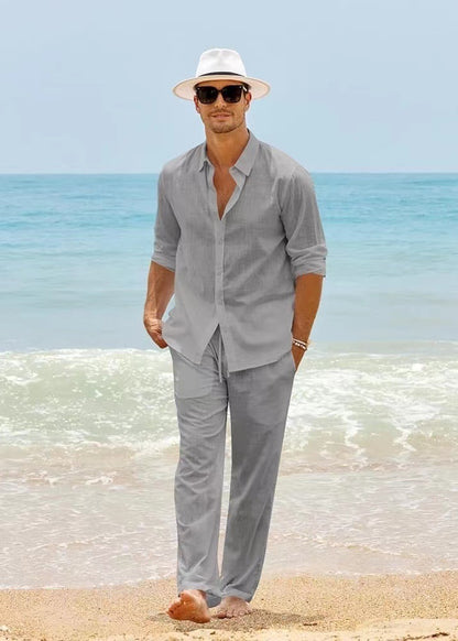 European And American Men's Fashion Casual Set Long Sleeve