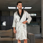 Men's Summer Silk Bathrobe Nightgown