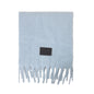 Solid Color Fringe Wool Scarf Women's Thickened Warm Neck Wrap