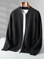 Round Neck Top Men's Cardigan Coat