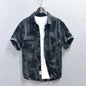 Loose Casual Men's Mesh Cowboy Short Sleeve Shirt
