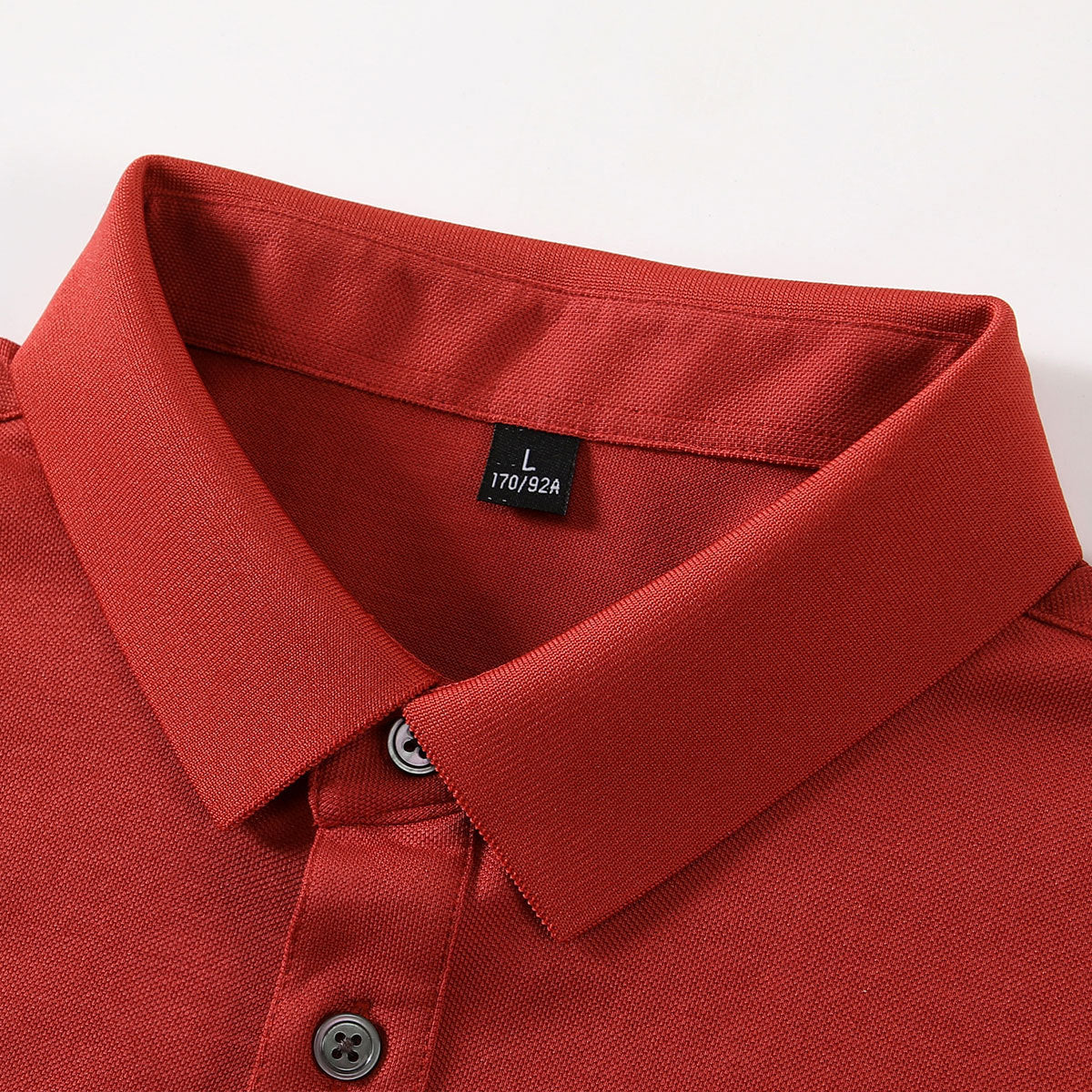 Pure Color Cotton Lapel Short-sleeved T-shirt High-end Work Clothes
