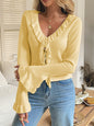 Women's Long Sleeve Tied Sweater