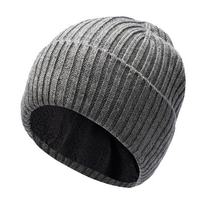 Fleece-lined Thickened Warm Winter Men's Knitted Hat