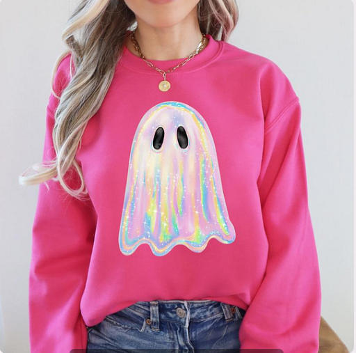 Women's Creative Halloween Printed Crew Neck Sweatshirt