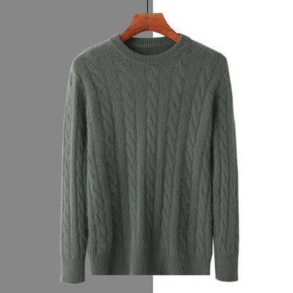 Plus Size Men's Thickened Mink Sweater Woolen Sweater