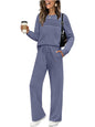 Women's Casual Elastic Waist Trousers Wide-leg Pants