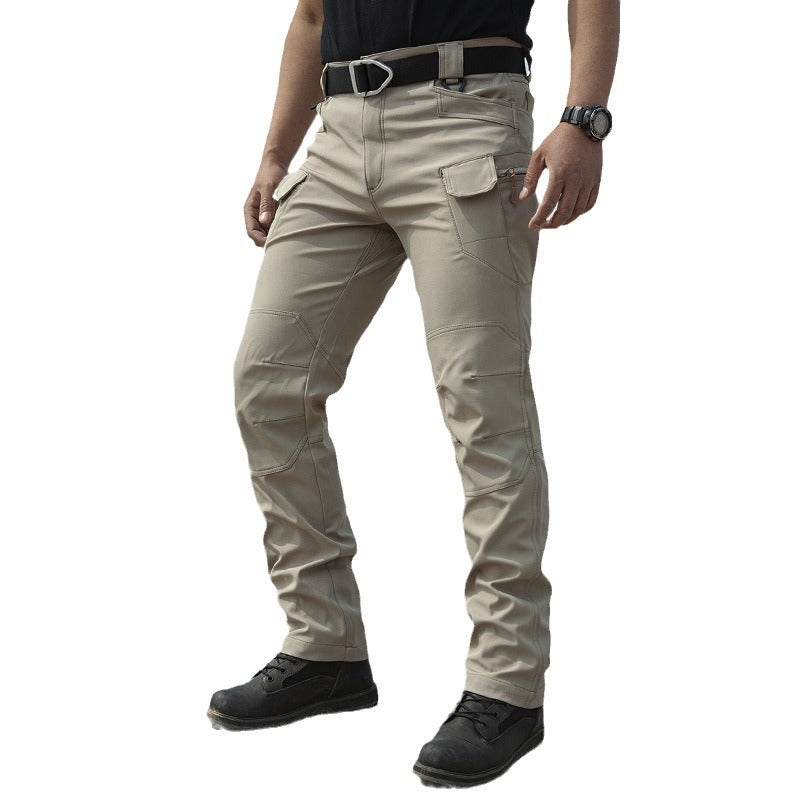 Tactical Outdoor Stretch Work Pants Loose-fitting Softshell Pants