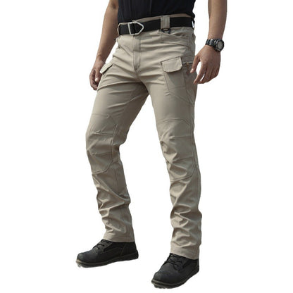 Tactical Outdoor Stretch Work Pants Loose-fitting Softshell Pants