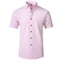 Korean Slim-fit Solid Color Shirt Men's Shirt