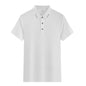 Ice Silk Short Sleeve Men's And Women's Solid Color Business Polo Shirt