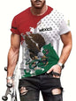 Eagle And Snake T-shirt Loose Round Neck Men's Short Sleeve T-shirt