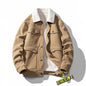 Fleece-lined Thick Fashion Sheep Corduroy Coat
