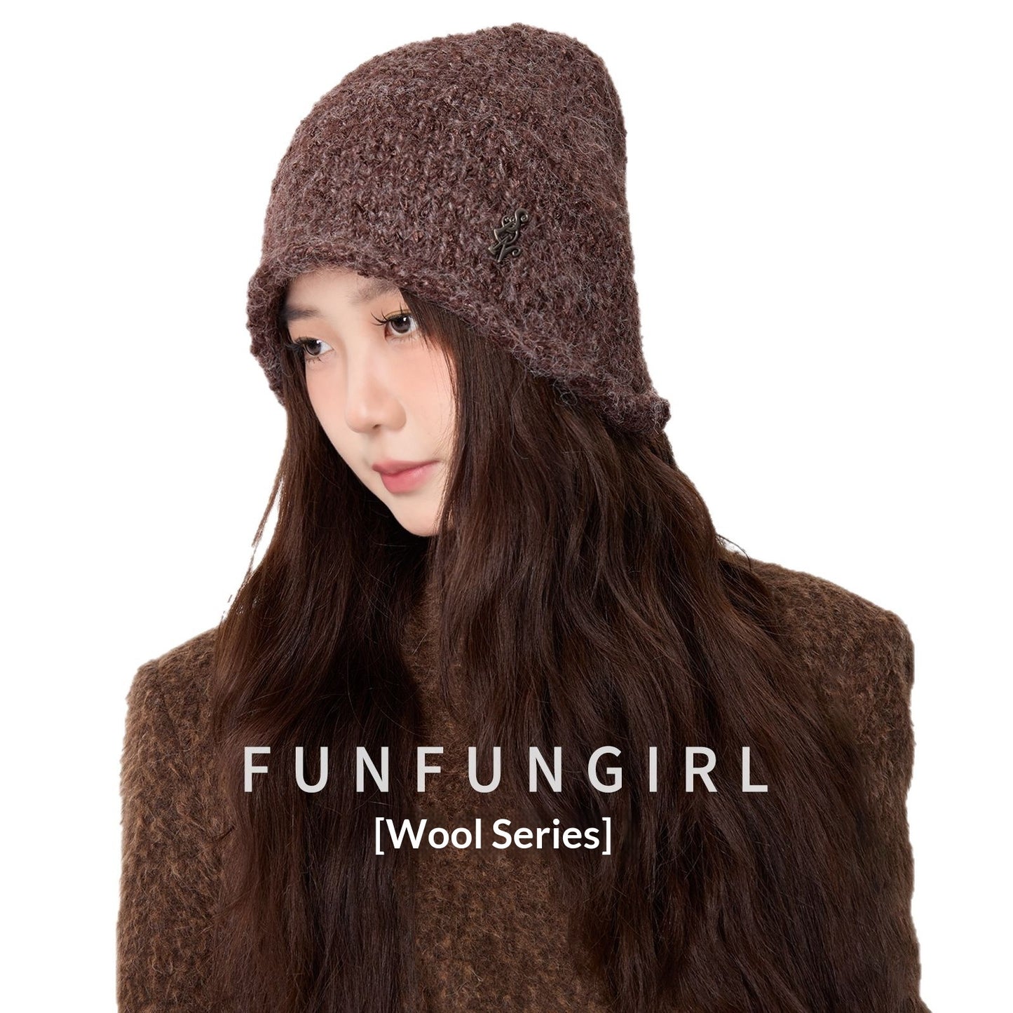 Letter Wool Yarn Warm Ear Protection Knitted Hat