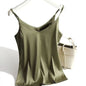 Italian Camisole Women's V-neck Brace Basic White Vest