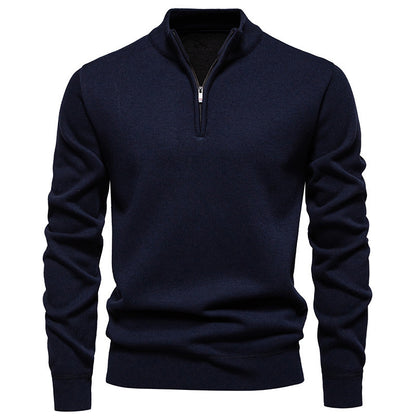 Men's Knitwear Top Half Zipper