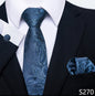 Men's Creative All-match Business Formal Wear Tie Scarf Cuff Buckle Set