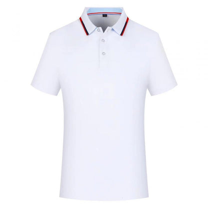 Color Block Short-sleeved Polo Shirt